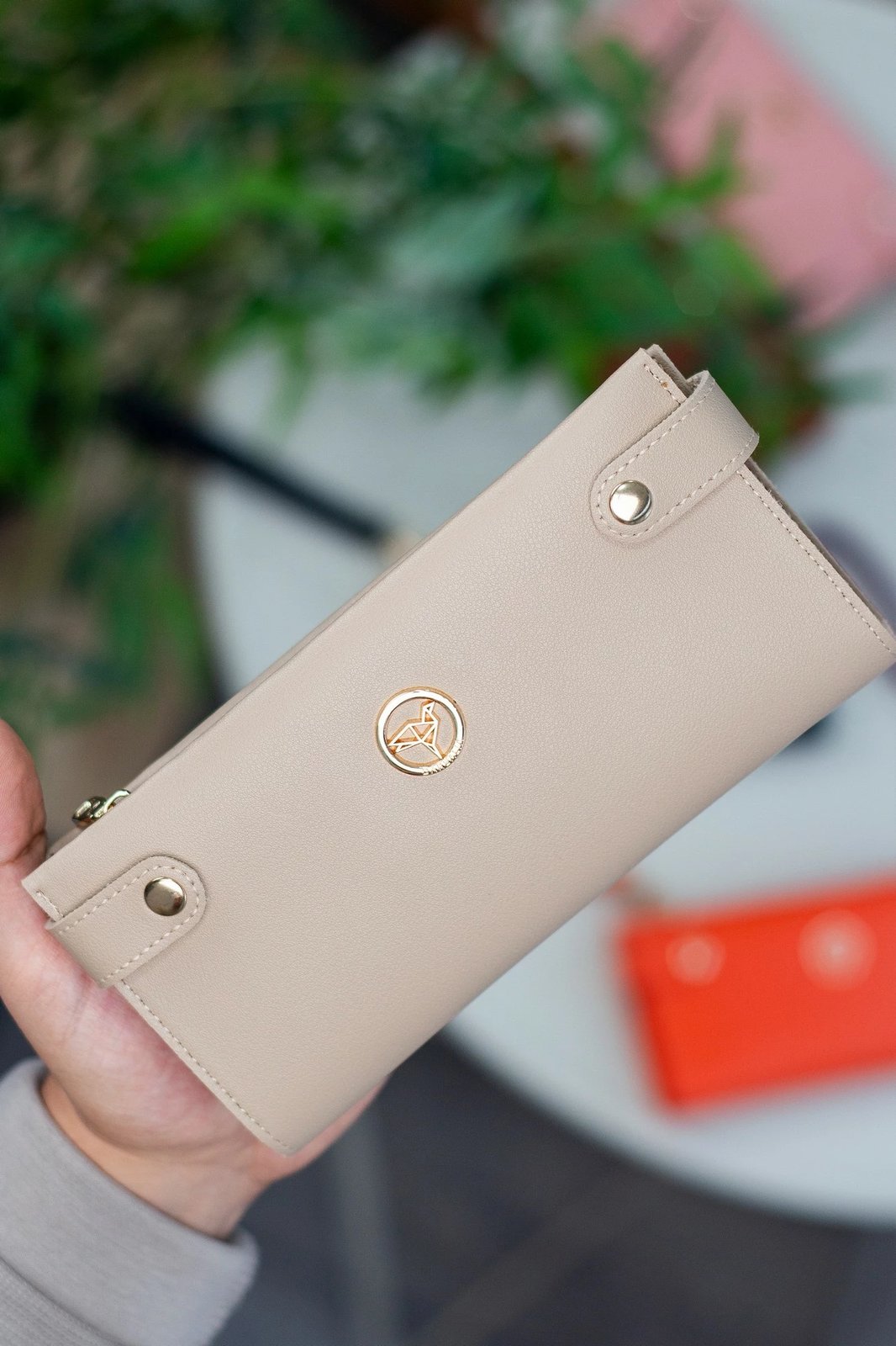 Portofol për gra Zoozie Bags, bezhë, Tiran