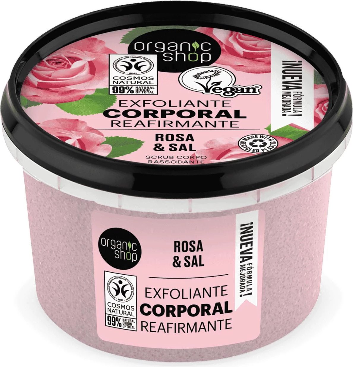 Scrub trupi Organic Shop Perla Rosa unisex 250ml