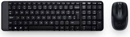 Set tastierë dhe maus Logitech MK220, wireless, USB, spanjisht, e zezë