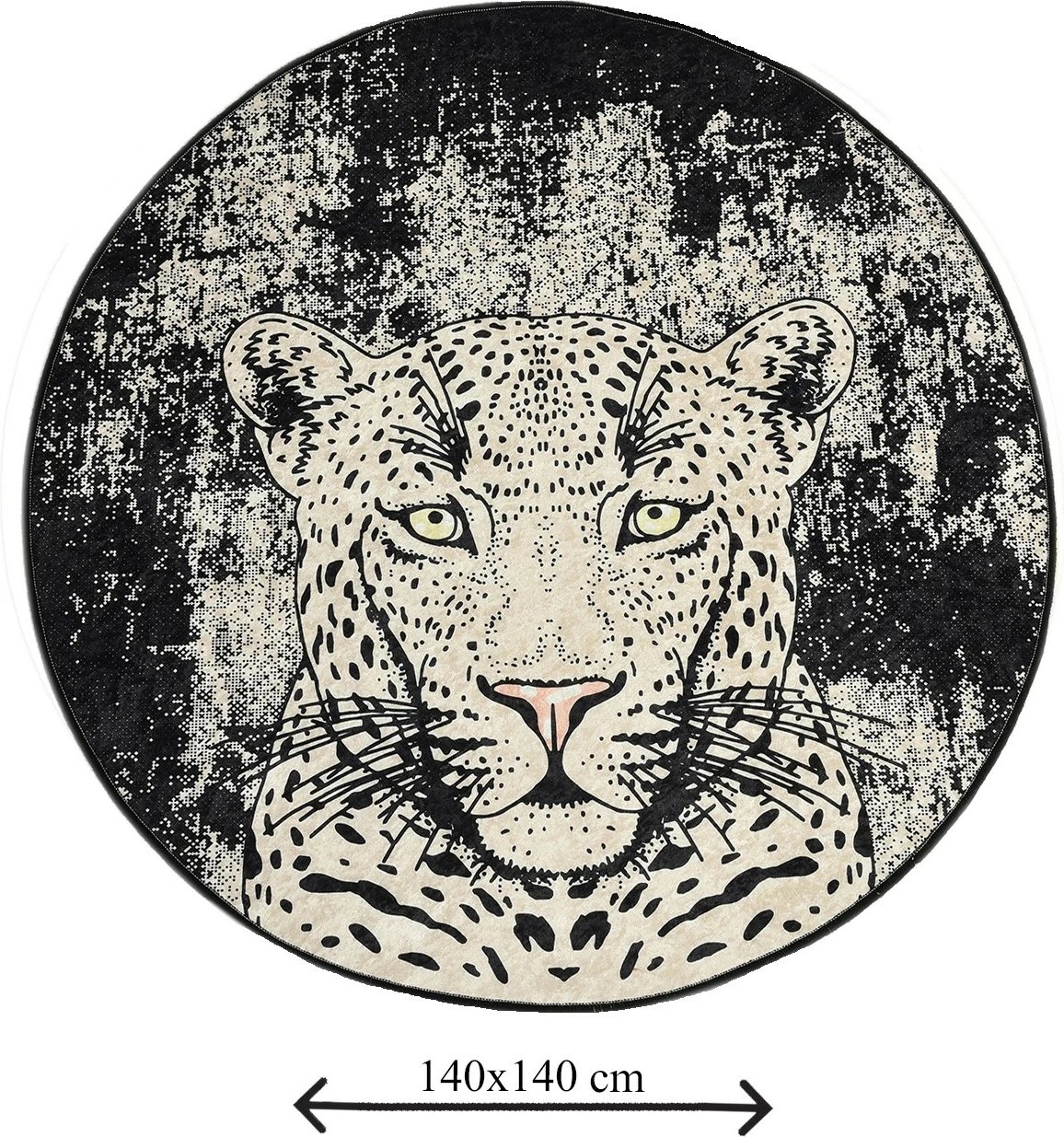 Tapet banjoje Mijölnir, Tiger, shumëngjyrësh, 140cm