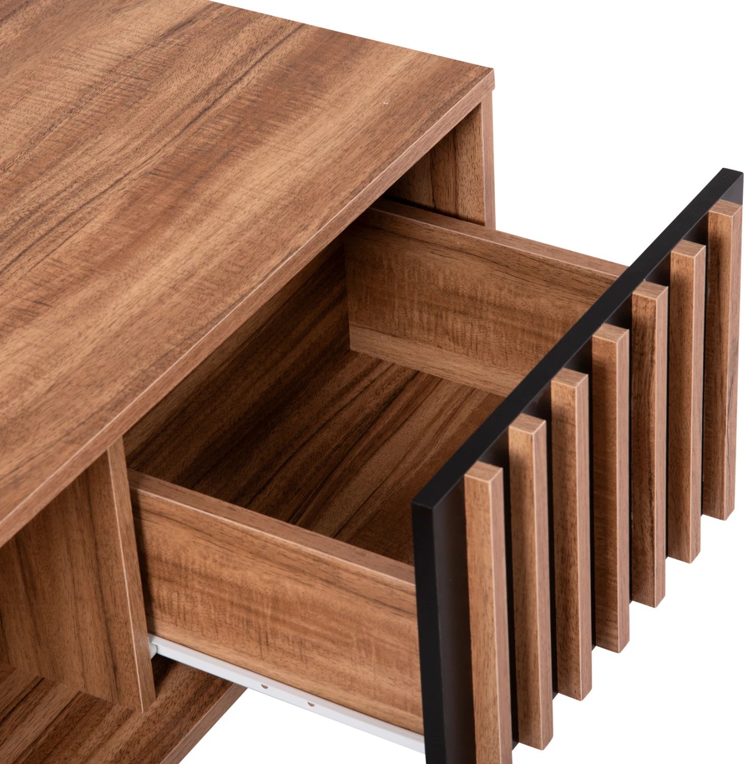 Tavolinë kafeje seri HARRY FH18007.01 melaminë ngjyrë druri natyral & e zezë 110x60x43,5Hcm.