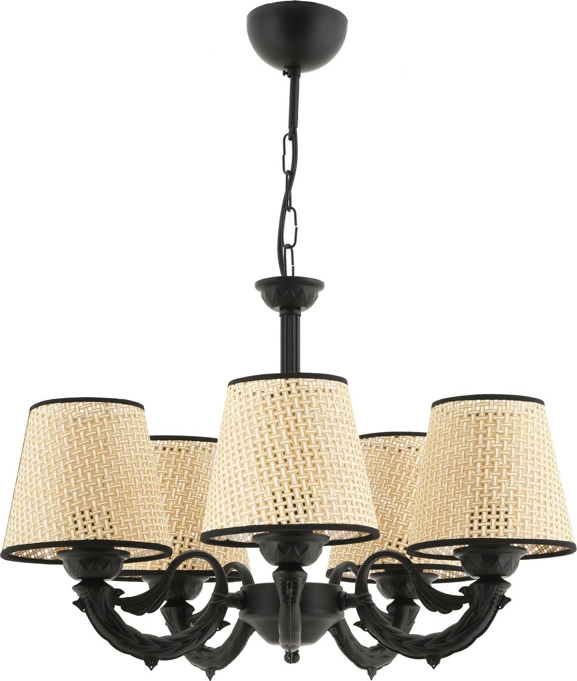 Llambadar Opviq Fiona, korale, ngjyrë e zezë dhe krem