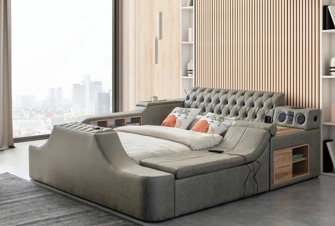 Krevat dopio Skye Decor, Dorwatch Smart, ngjyrë kafe