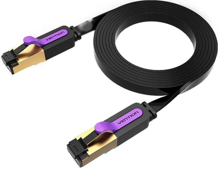 Kabëll patchcord Vention RJ-45/RJ-45, Cat.7, 5m, i zi