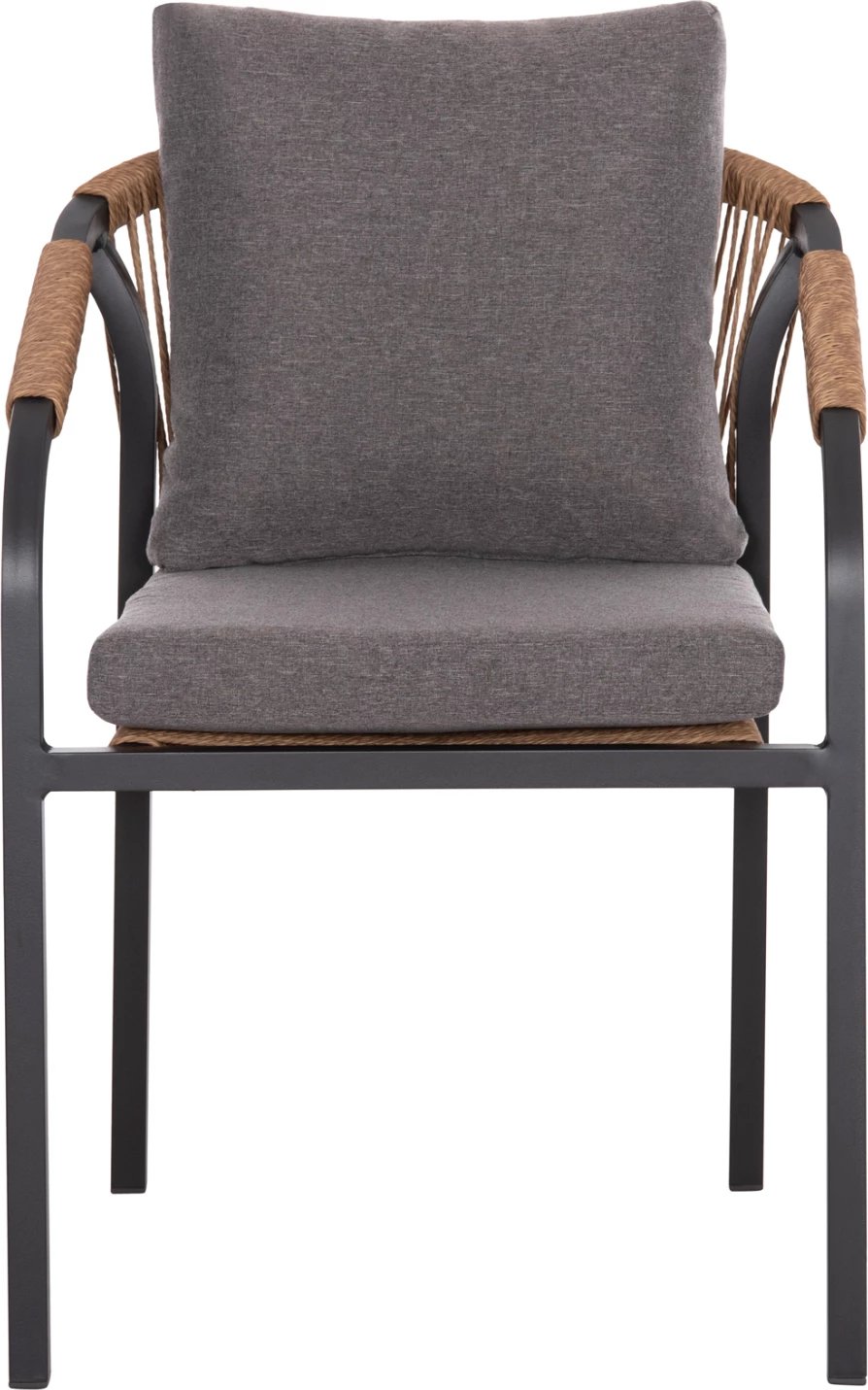 Karrige Maerly FH6051.03 alumini, anthracite, jastëk, P.E. Rattan, 57x60x84H cm