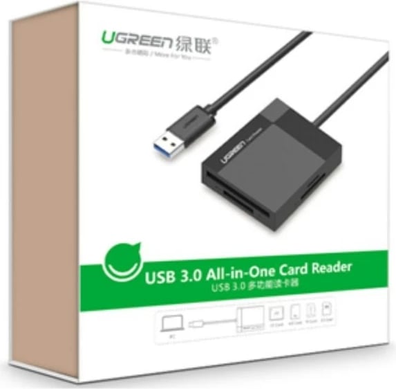 Lexues kartelash UGREEN 30231, USB 3.2 Gen 1, i zi