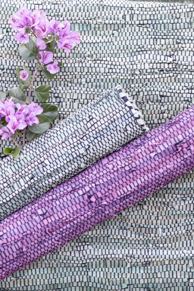 Qilim lëkure ngjyrë bari, 60x90cm