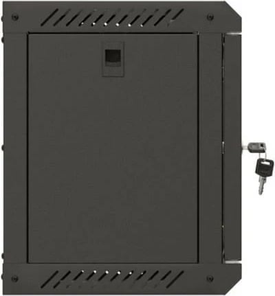 Kabinet RACK montim muri, Lanberg WF11-3306-10B, 10", 6U, 300x300 mm, derë xhami, IP20, ngjyrë e zezë