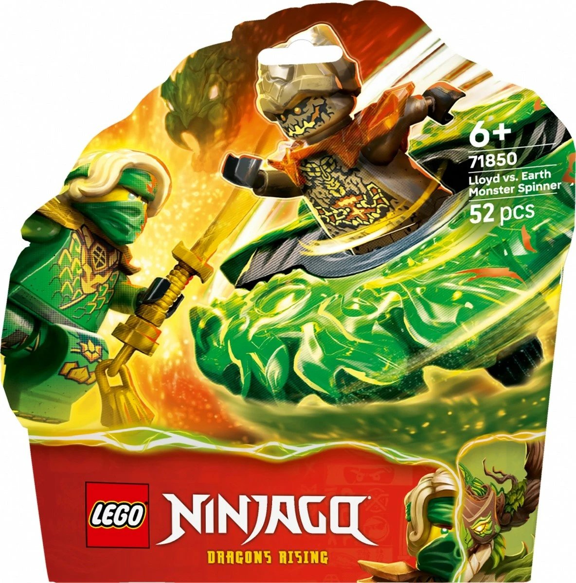Set ndërtimi, LEGO NINJAGO 71850 Lloyd vs Earth Monster Spinner, 52 pjesë, 6+