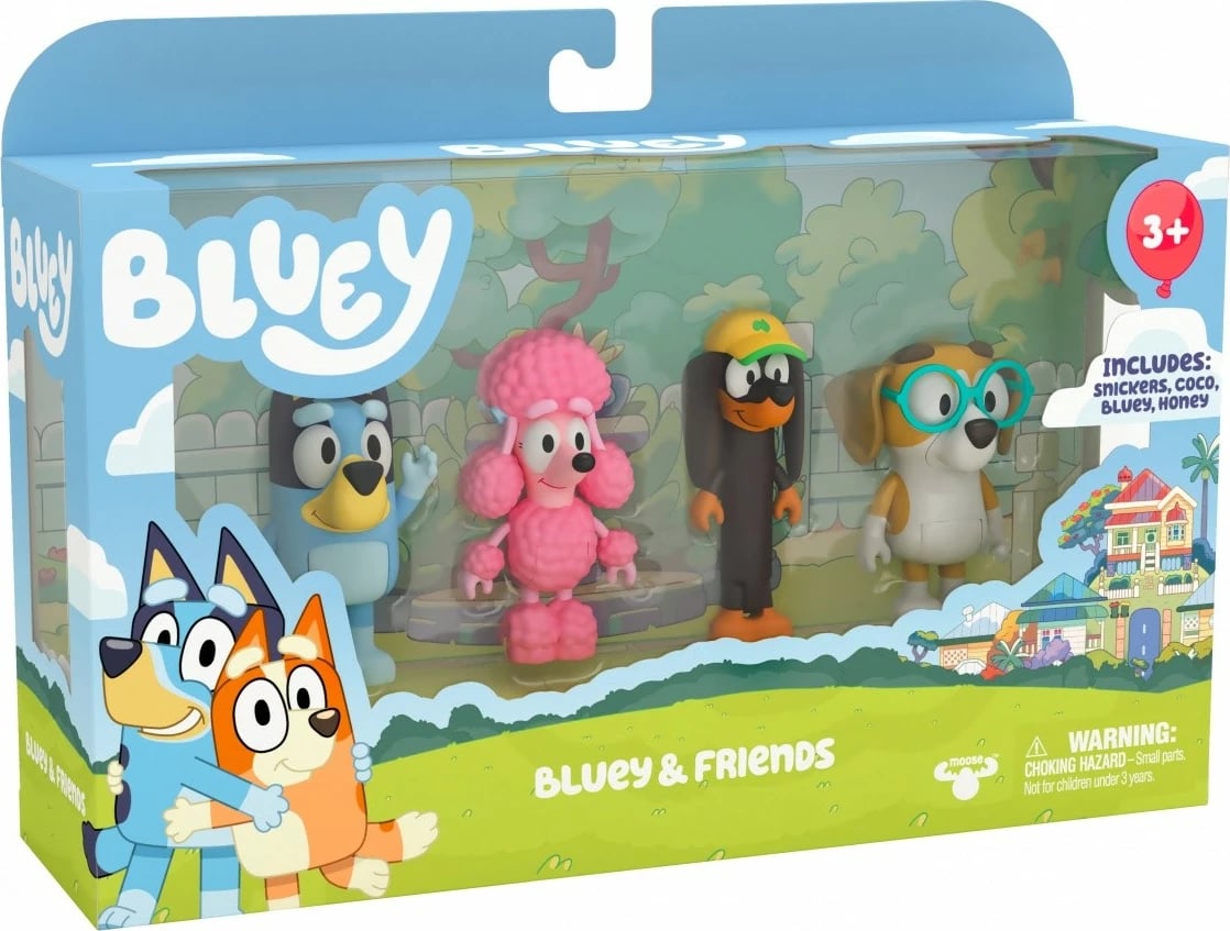Set figurina Bluey Tm Toys BLU13014, 4 copë