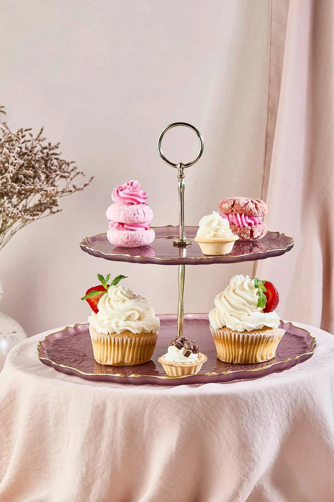 Pjatë për biskota dykatëshe, ngjyrë kumbulle, Hermia Concept, Goblen2