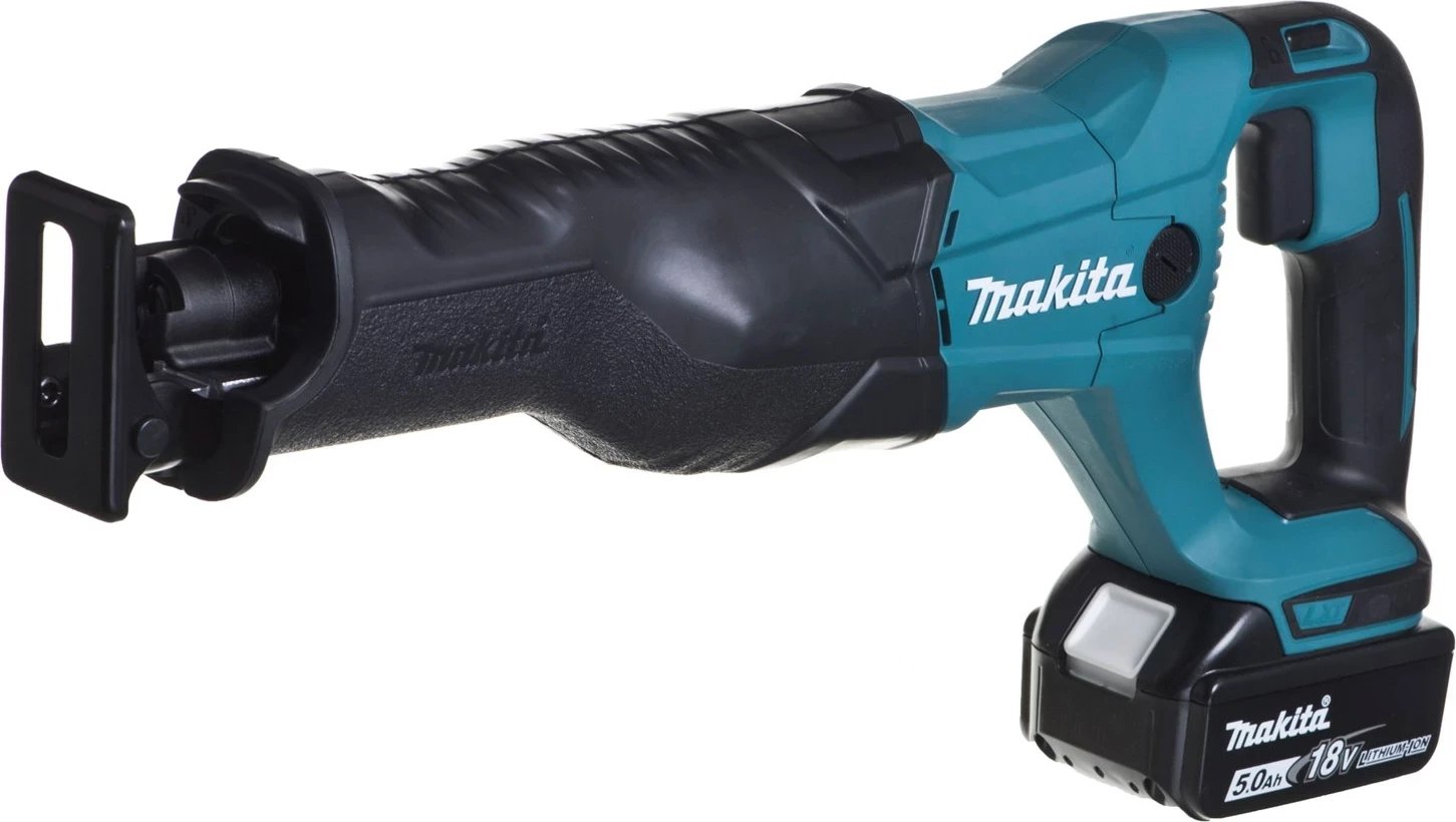 Sharrë reciproke MAKITA DJR186RTE, 18V, 5Ah, turkeze
