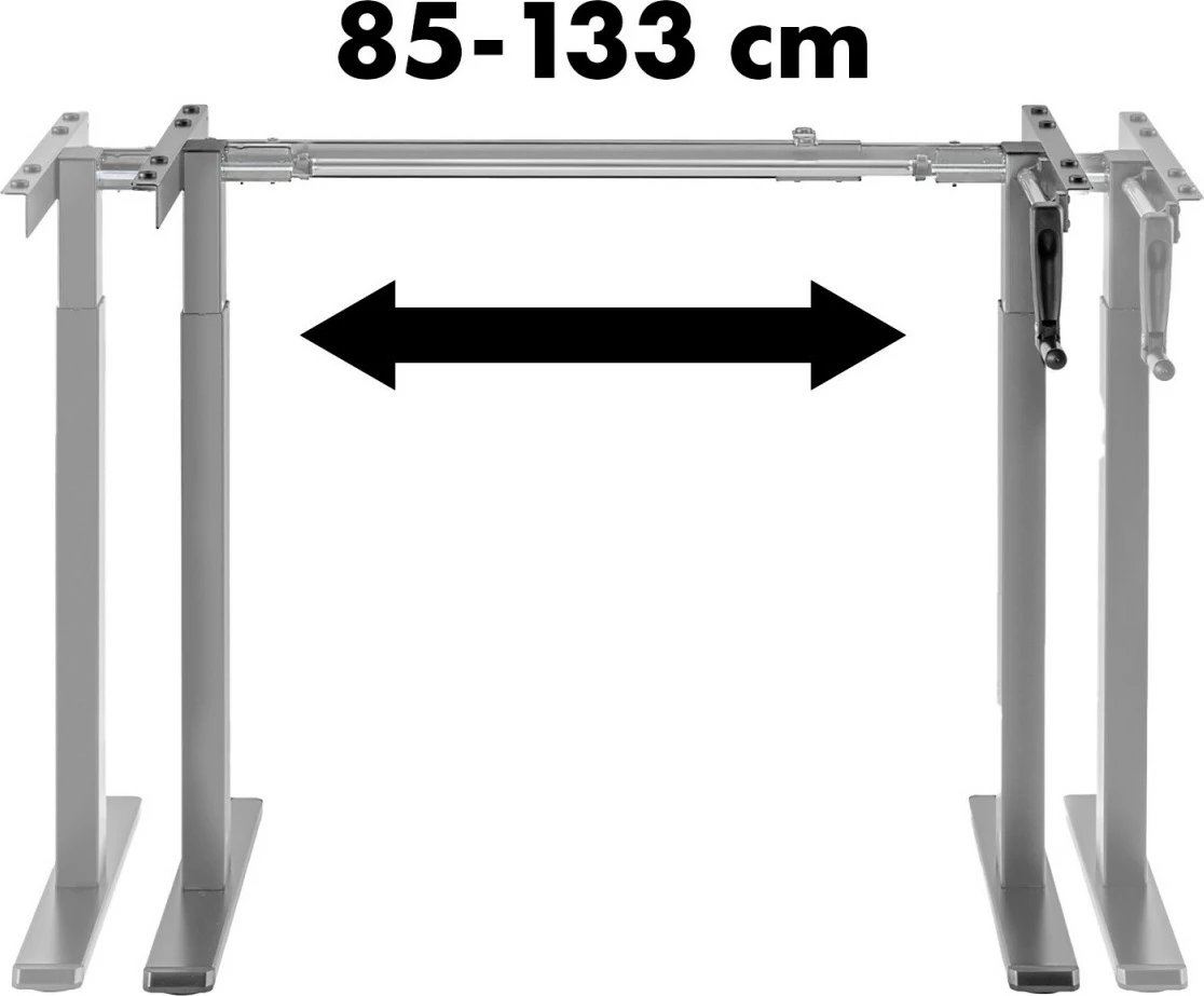 Kornizë tavoline Maclean MC-790NG, rregullim manual i lartësisë, pa blat, 60kg, Gri