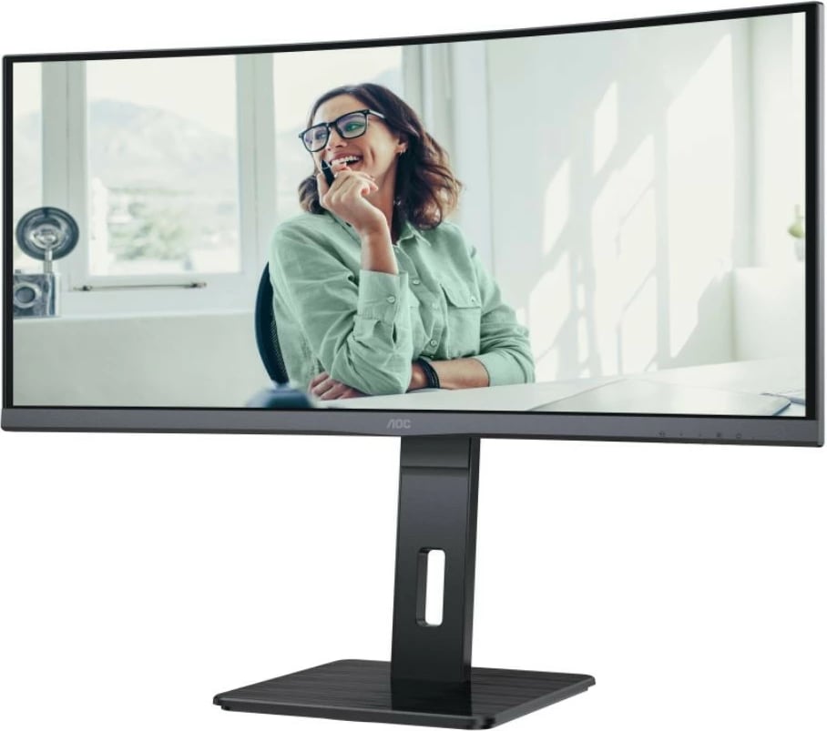 Monitor AOC CU34P3CV, 34", VA, WQHD, 100Hz, i lakuar, i zi