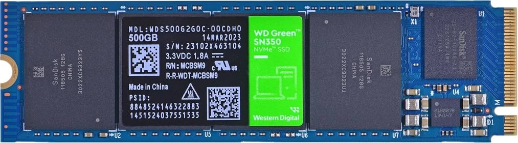Disk SSD M.2 WD Green SN350, 500GB