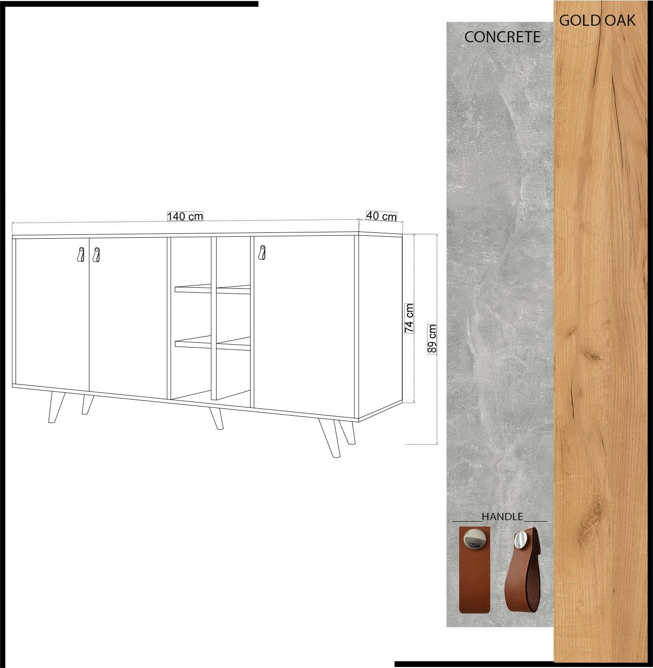 Konsol Hanah Home, Prilika, ngjyrë lis dhe e bardhë