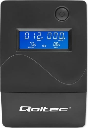 UPS Qoltec Monolith 1 kVA 600 W, 2 dalje AC, Ekran LCD, i zi UPS Qoltec Monolith 1 kVA 600 W, 2 dalje AC, Ekran LCD, i zi