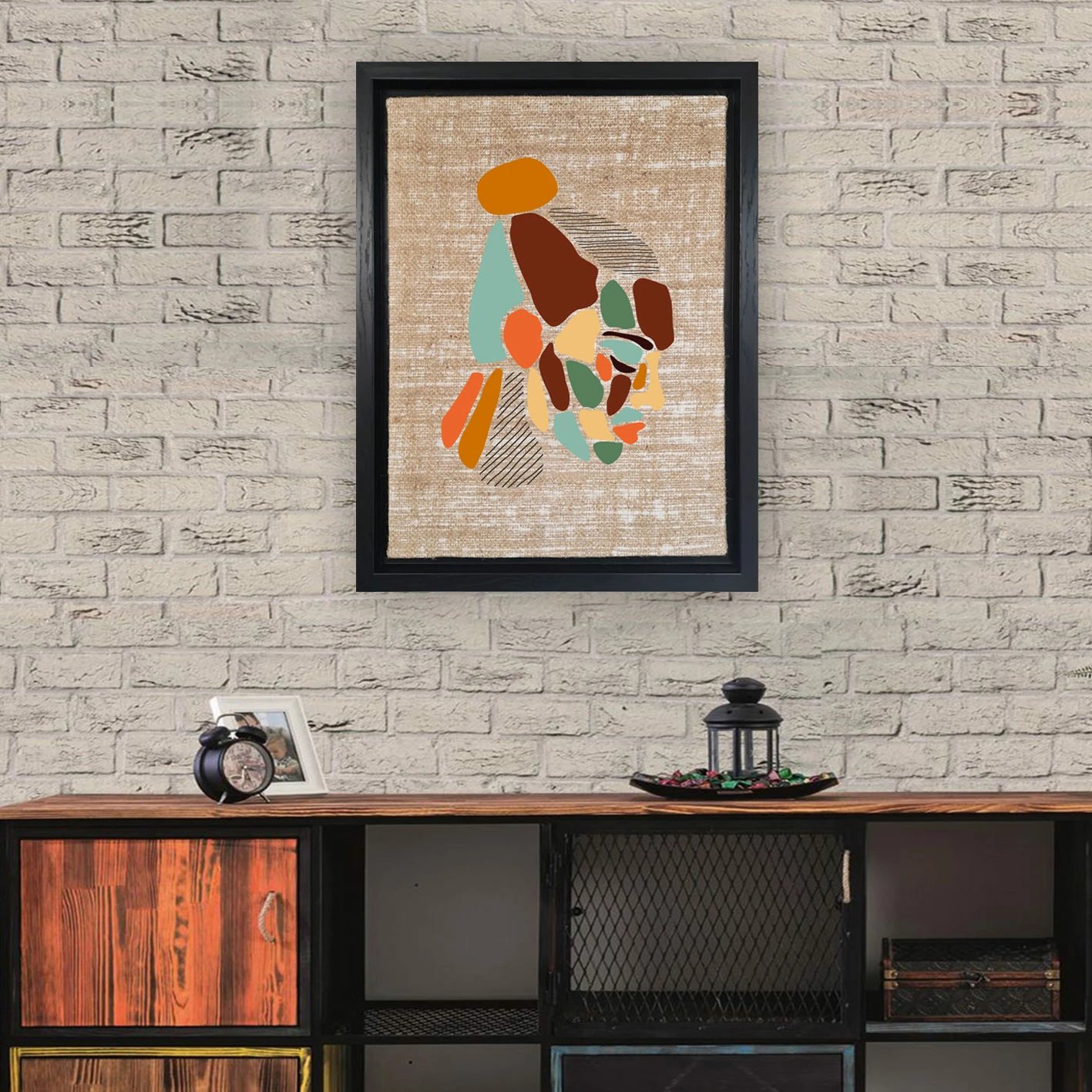 Pikturë dekorative në kanavacë, shumëngjyrëshe, Wallity LSJ41927857011 - 66x96cm