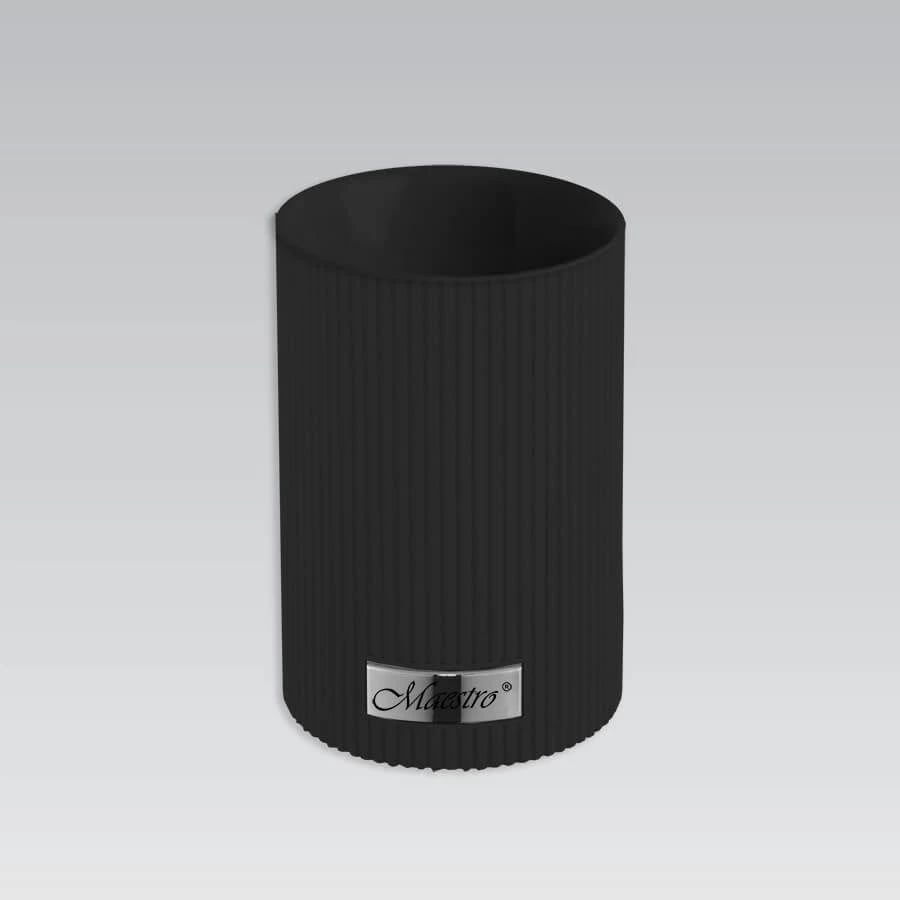 Set veglash kuzhine Maestro MR-1542-BLACK, 8 pjesë, Silikon, Zi