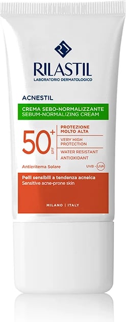Krem dielli për fytyrë unisex Rilastil Sun System Acnestil SPF50+, 40ml