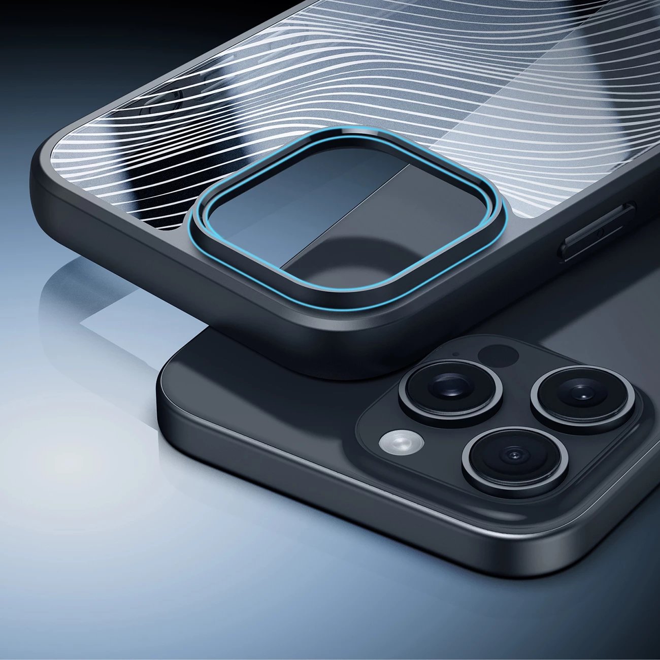 Mbështjellës Dux Ducis Aimo për iPhone 16 Pro Max, i zi