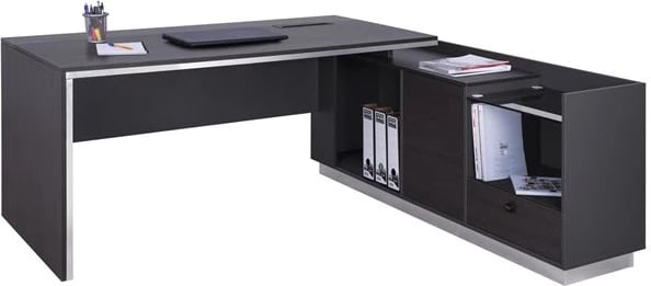 Tavolinë profesionale për zyre, kënd i djathtë, ngjyrë trëndafili, FH2086R, 180x170x76 cm