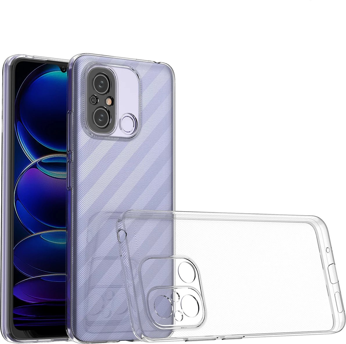 Mbështjellës Hurtel Ultra Clear 0.5mm për Xiaomi Redmi 11A / Poco C55 / Redmi 12C, Transparent