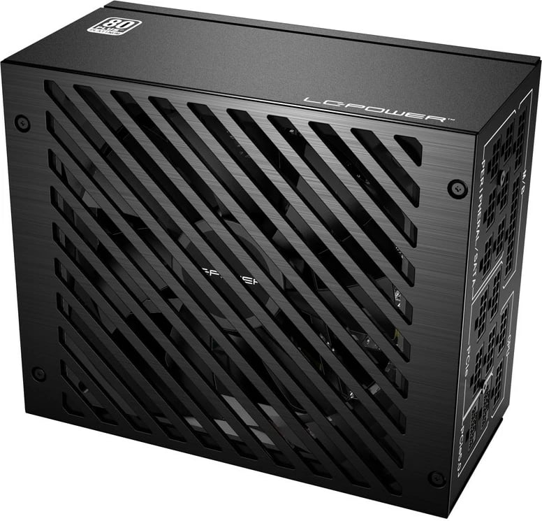 Furnizues energjie LC-Power LC850P V3.0, 850W, 80 PLUS Platinum, plotësisht modular, ATX 3.0, i zi