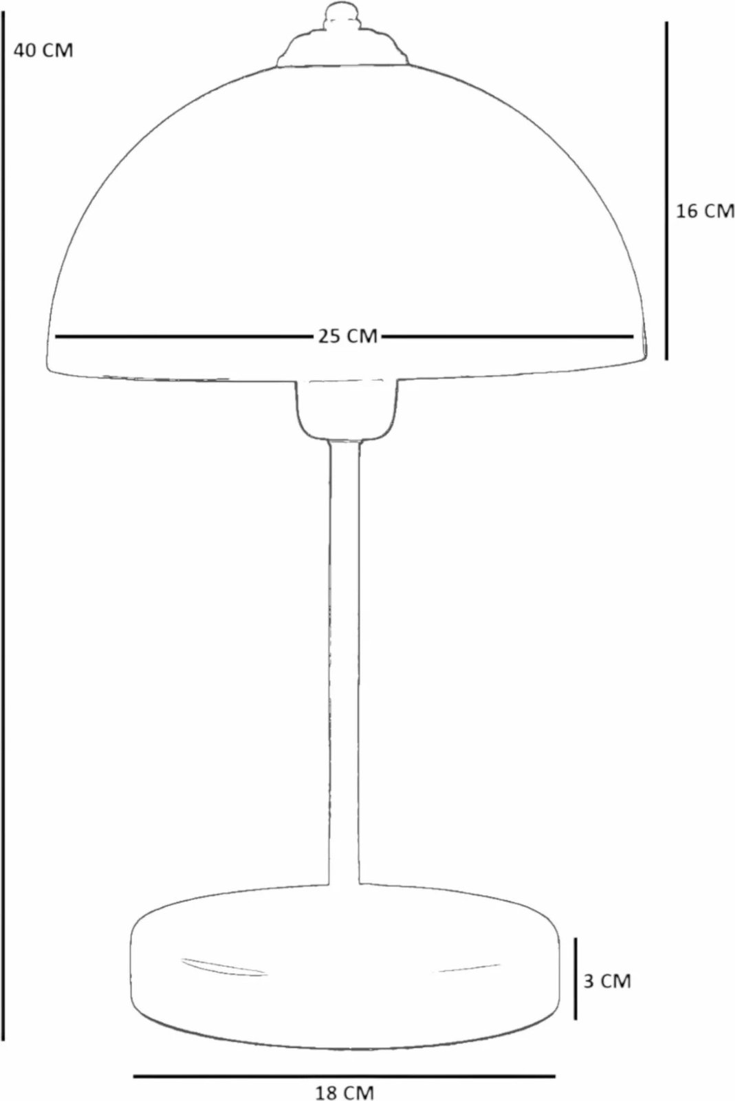 Llambë tavoline Opviq, portokalli, 8894-1