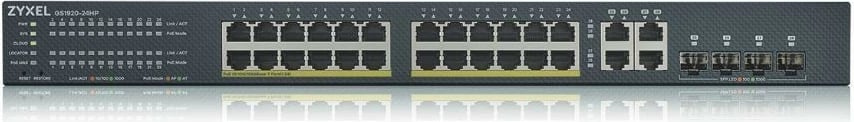 Switch Zyxel GS1920-24HPv2, 28 porta, 24xGb PoE, 4xGb uplink, NebulaFlex Cloud