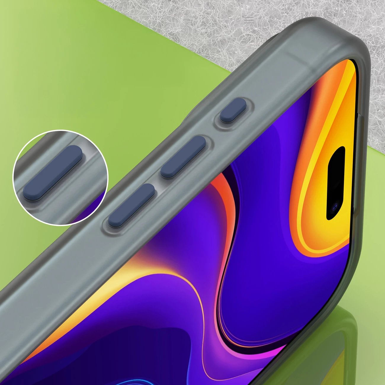 Mbështjellës Hurtel për iPhone 17 Pro, MagSafe, Blu mat