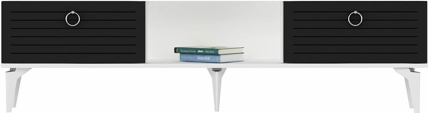 Komodë TV Skye Decor, Arona, e bardhë-antracit