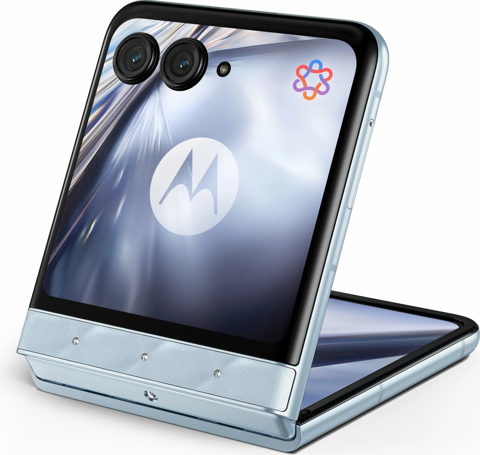 Celular Motorola razr60 + kufje Buds Loop, Swarovski Edition, blu Celular Motorola razr60 + kufje Buds Loop, Swarovski Edition, blu
