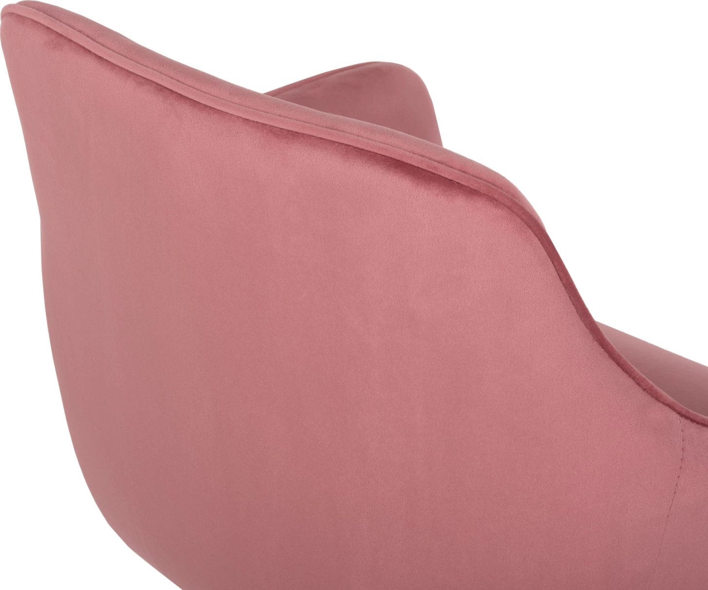 Karrige LATRELL FH8582.02 kadife rozë e zbehtë & këmbë metali të zeza 55x57x84Hcm., set prej 2 copash