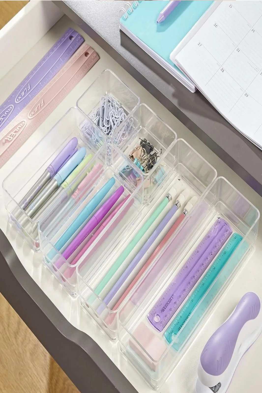 Organizues sirtari plastik Hermia Concept, transparent