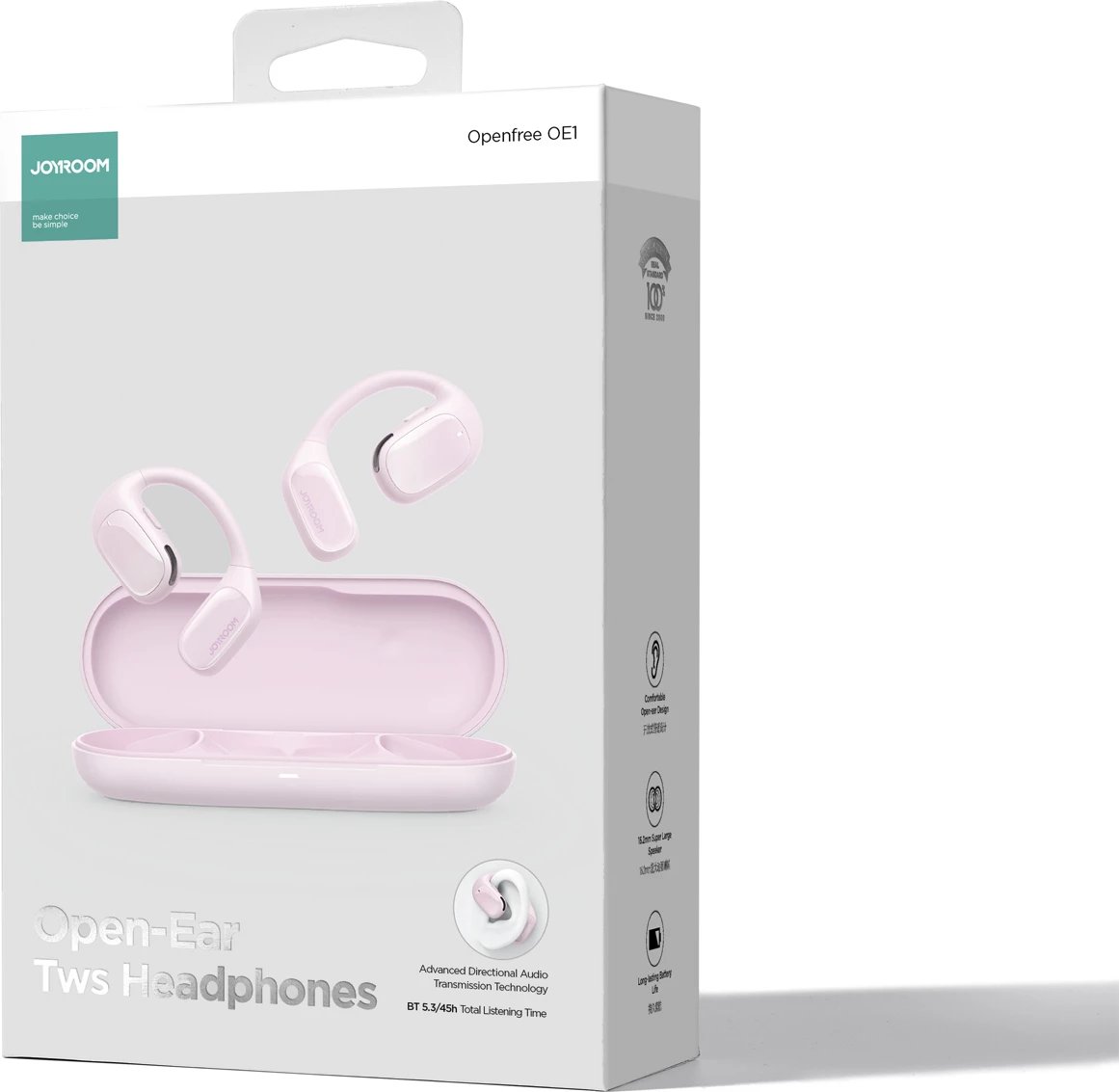 Kufje wireless Joyroom Openfree JR-OE1, TWS, Bluetooth 5.3, rozë