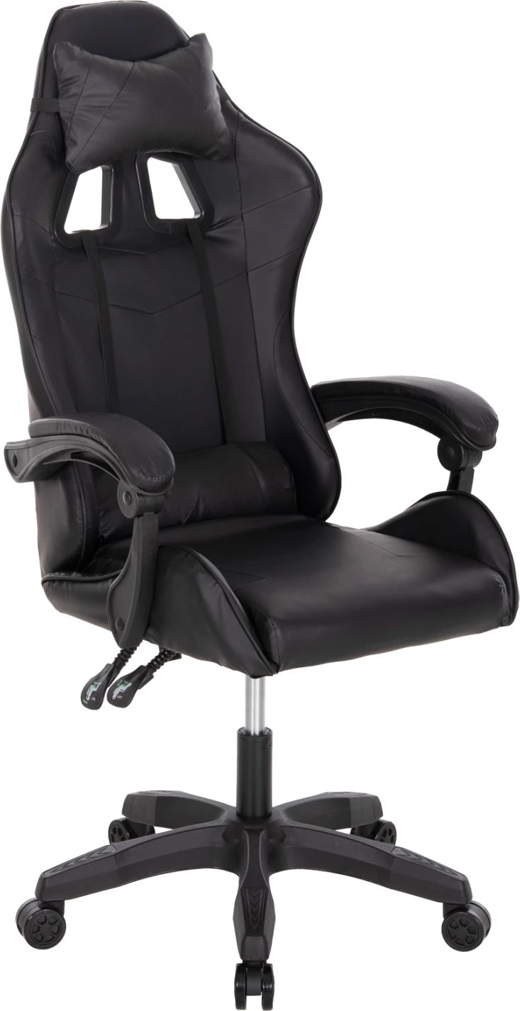 Karrige për lojëra MANCER FH1194, ngjyrë e zezë, PU-polipropilen, 59x69x125H cm