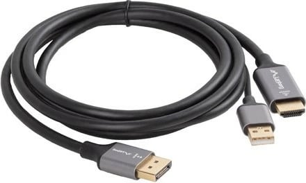 Kabllo adapter Lanberg HDMI në DisplayPort, 1.8m, 4K, Argjendtë