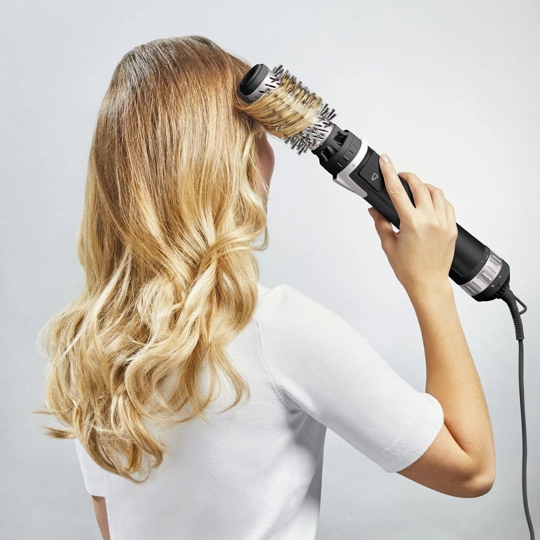 Furçë elektrike për flokë Rowenta Brush Activ' Dry & Style CF9550, 1000 W, e zezë
