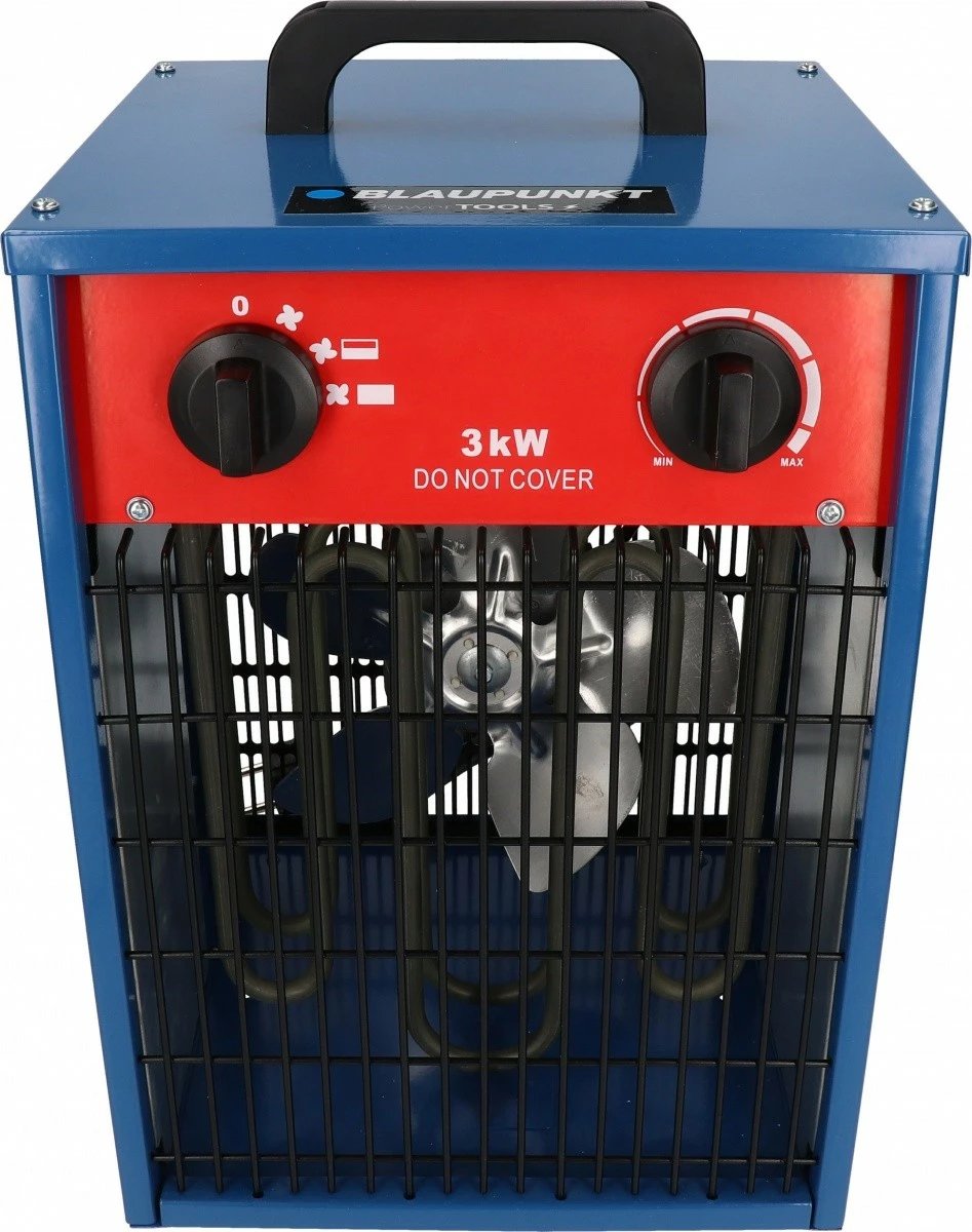 Ngrohës elektrik, Blaupunkt EH9010, 3000 W, termostat i rregullueshëm, 3 nivele, IPX4, blu