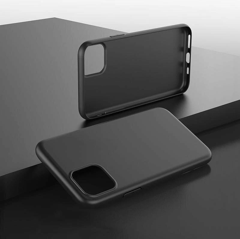 Mbështjellës fleksibil gel Hurtel për iPhone 15 Plus, TPU, i zi