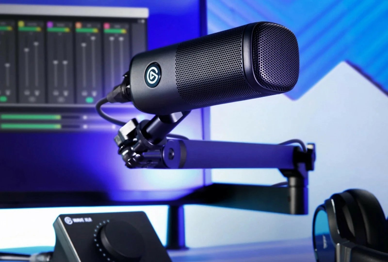 Mikrofon dinamik ELGATO Wave DX, XLR, i zi