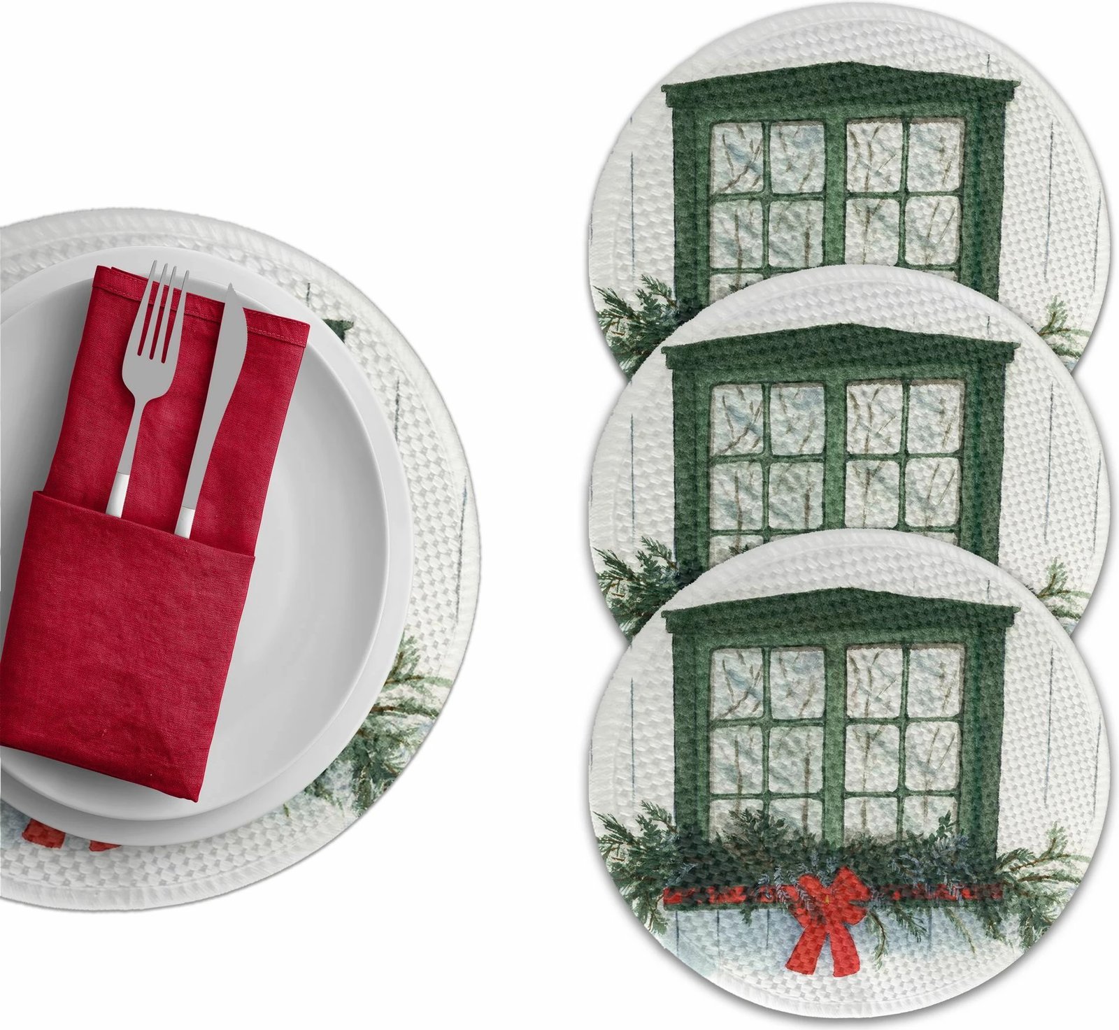 Set nënshtrues tavoline Hermia Concept, 4386Supla, shumëngjyrësh, 4 copë