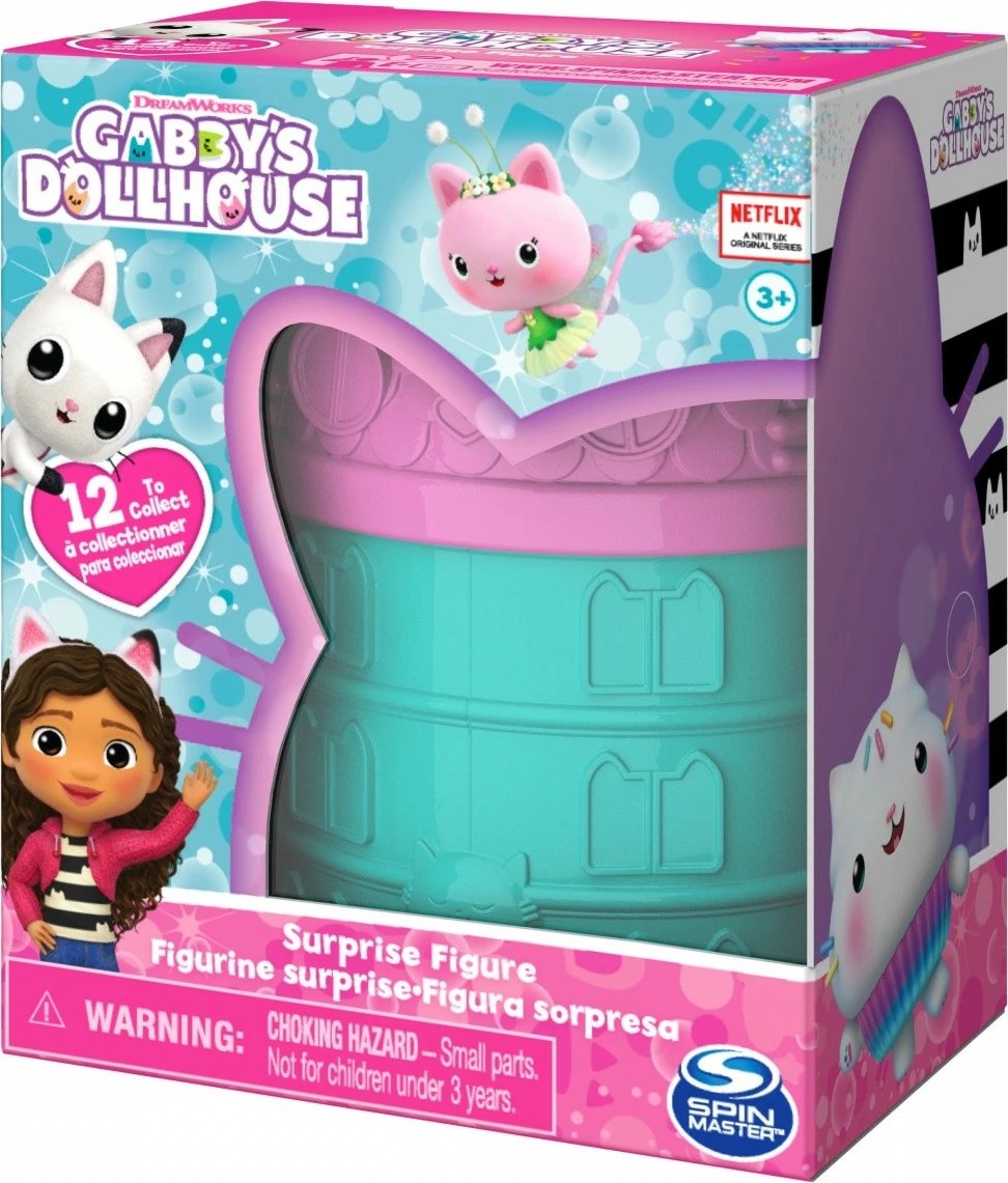 Figurinë surprizë Gabby's Dollhouse Spin Master, 7.6 cm, plastikë, për vajza, shumëngjyrëshe