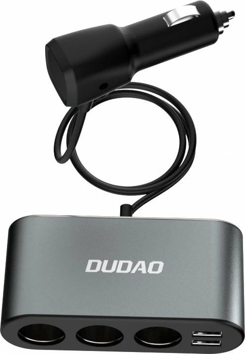 Karikues veture Dudao R1Pro, 2x USB, 3x ndarës çakmaku, i zi
