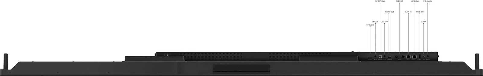 Ekran i madh interaktiv Lenovo ThinkVision T75, 75 inç, 4K Ultra HD, LED, Touchscreen, Raven Black