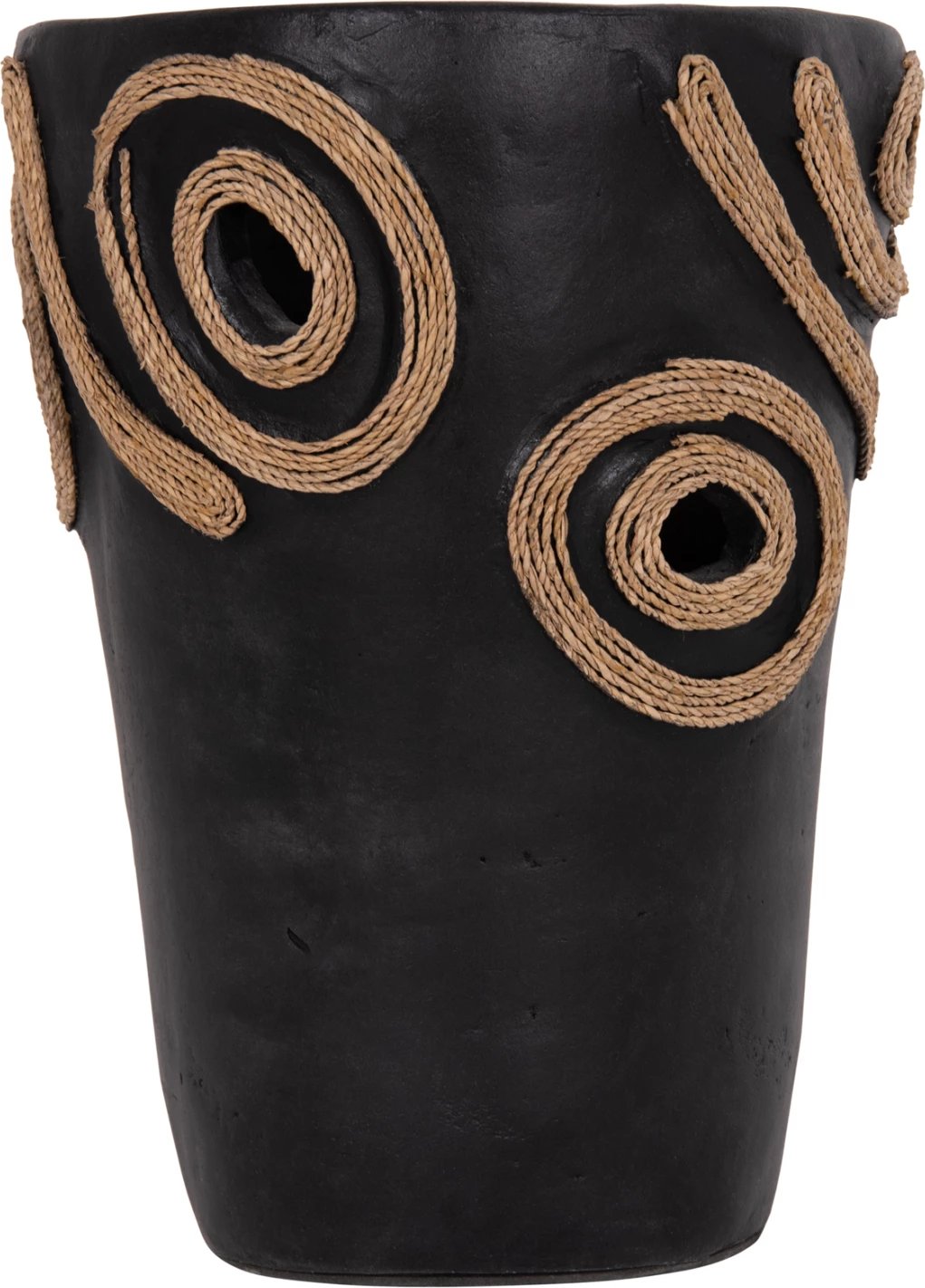 Vazo dekorative tavoline DEAN, terrakotë e zezë, FH4677.01S, 19x25cm Vazo dekorative tavoline DEAN, terrakotë e zezë, FH4677.01S, 19x25cm