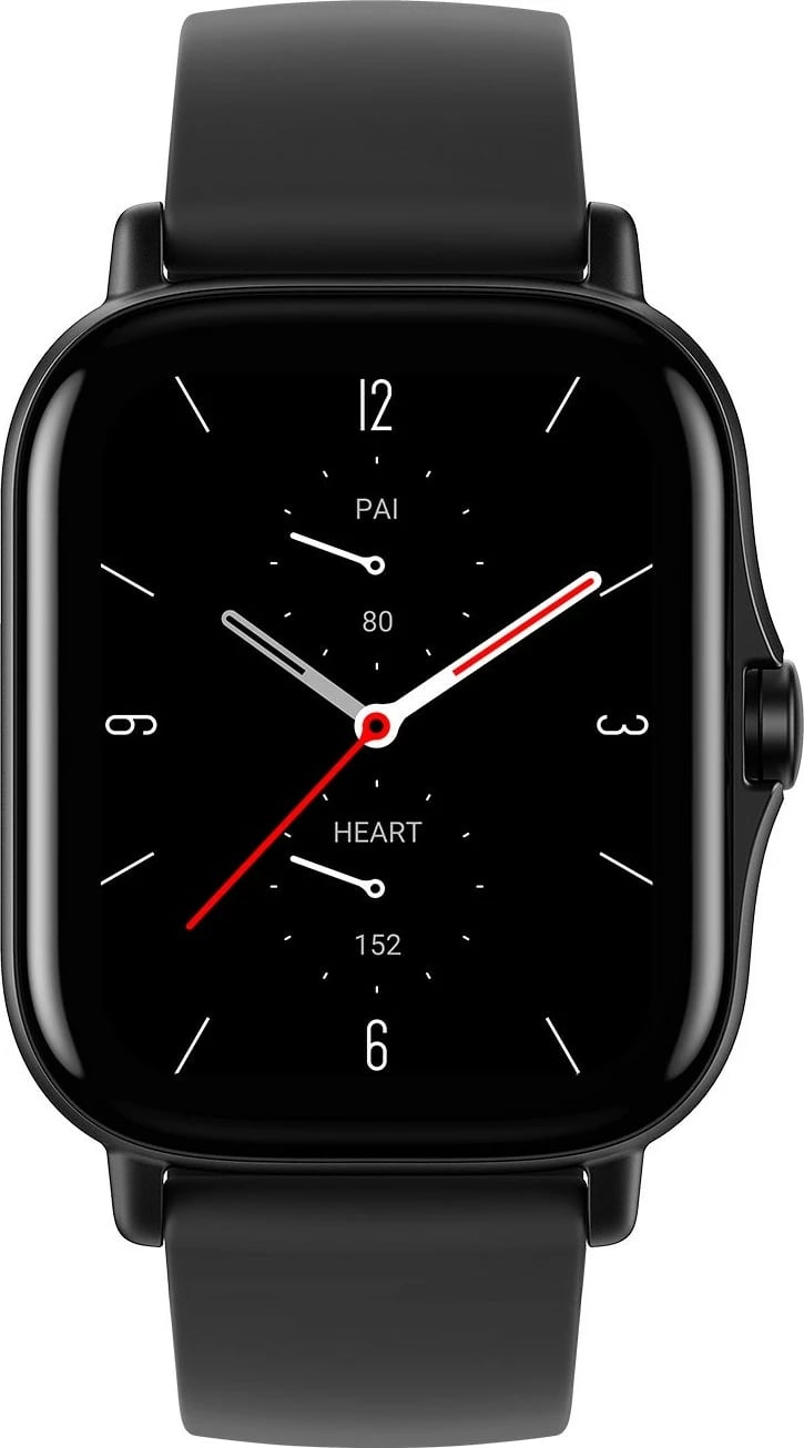 Smartwatch Amazfit GTS 2 NE 42mm, 168 orë bateri, rrip silikon, e zezë