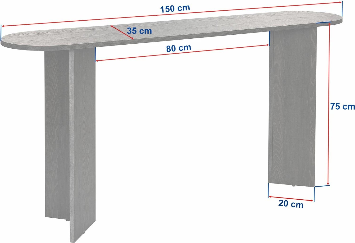 Komodë anësore Nordure, Sira - ngjyrë arre