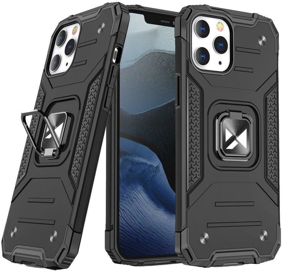 Mbështjellës Wozinsky Ring Armor për iPhone 14 Pro, e zezë